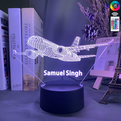 Aircraft Light Hologram Night Light