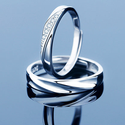 Crossing Intertwined Couple Ring