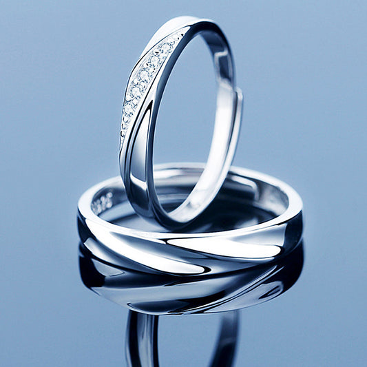 Crossing Intertwined Couple Ring