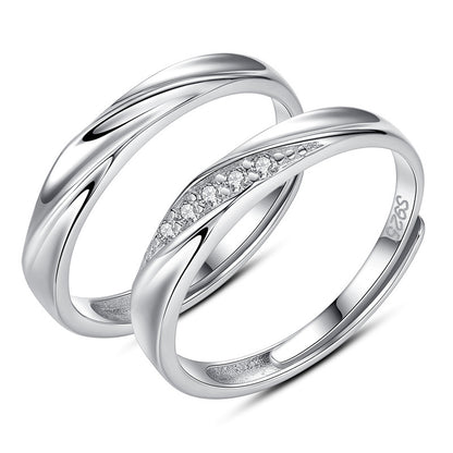 Crossing Intertwined Couple Ring