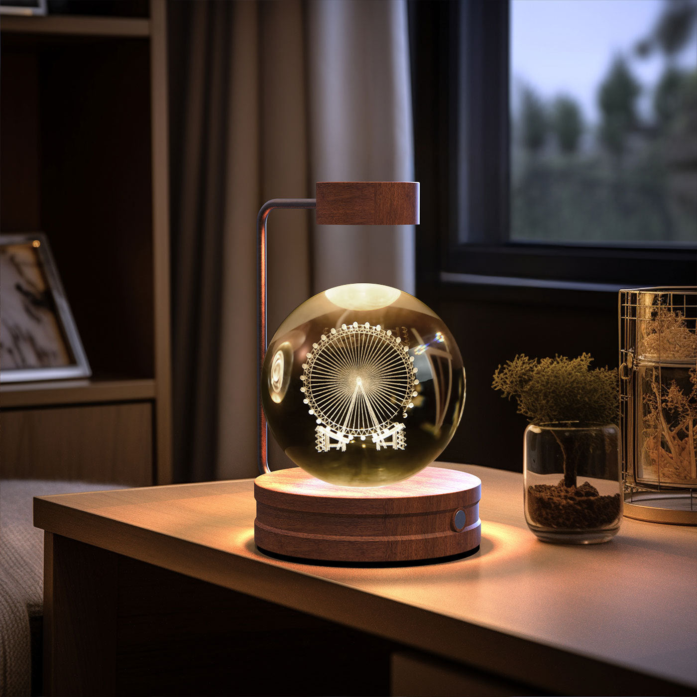 Crystal Ball Cosmic Night Lamp