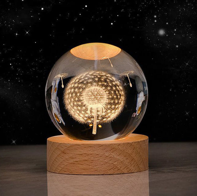 Luminous Crystal Ball Night Lamp