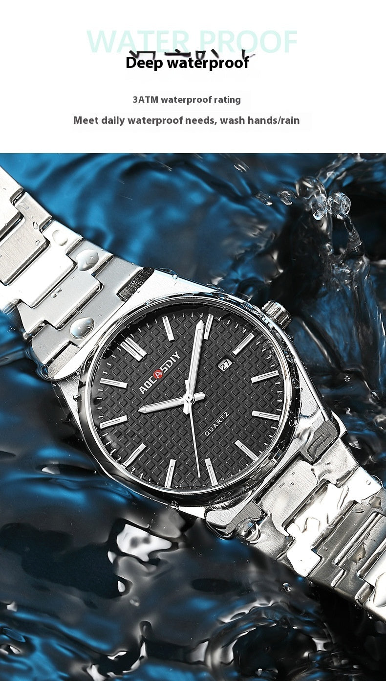 Men's Quartz Watch Waterproof