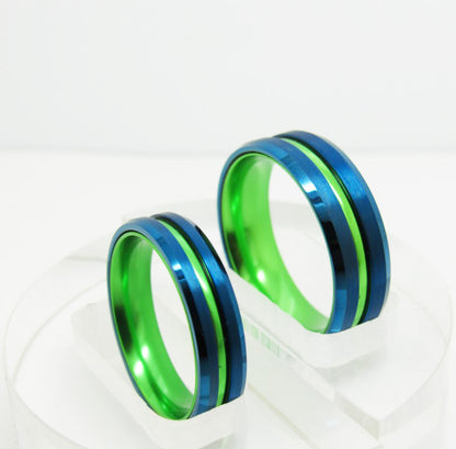 Couple Sand Blue Ring