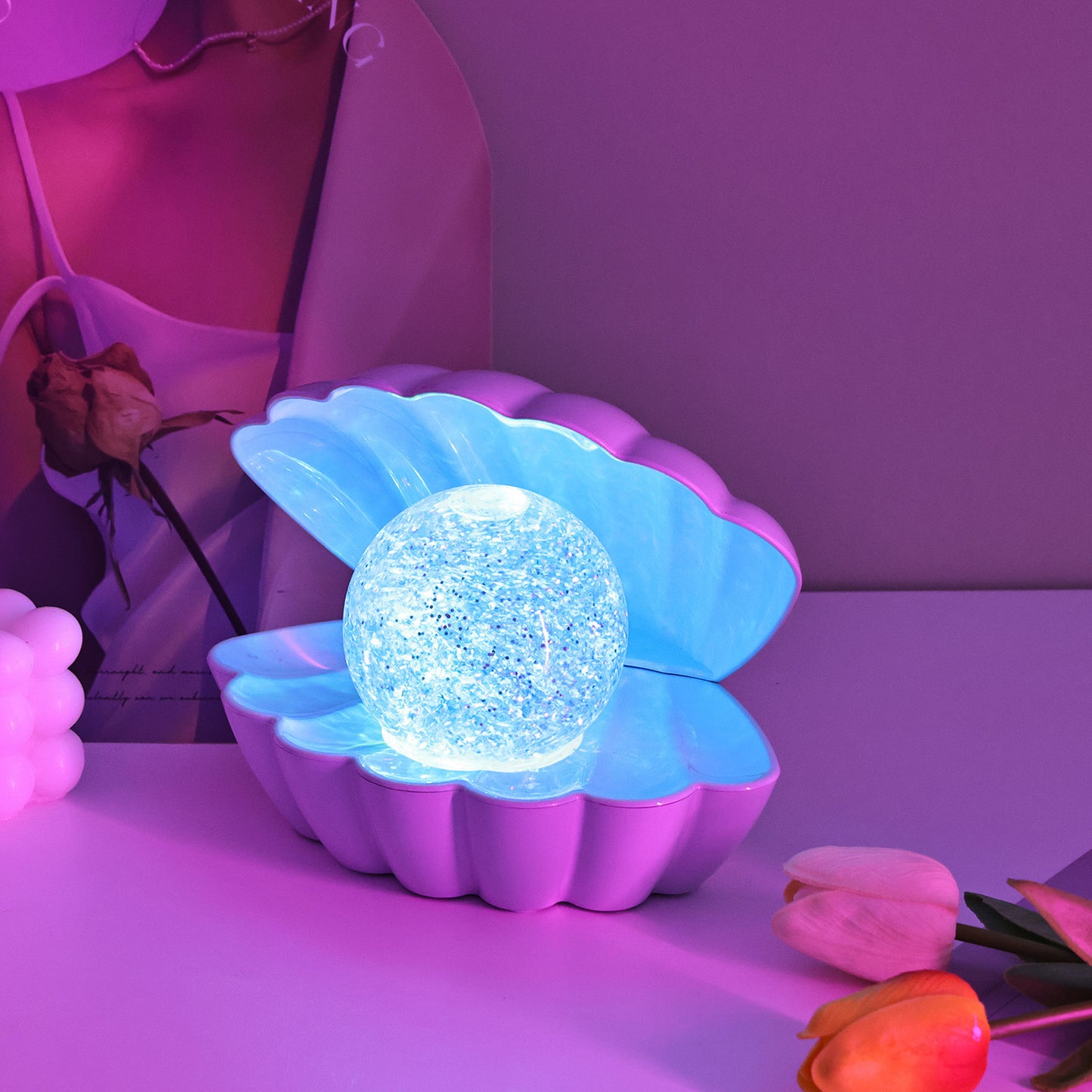 Neon Ambience Light Shell-shaped