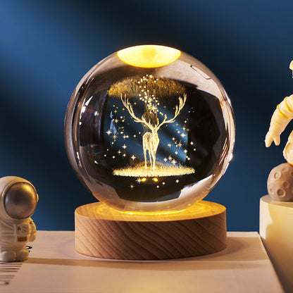 Luminous Crystal Ball Night Lamp