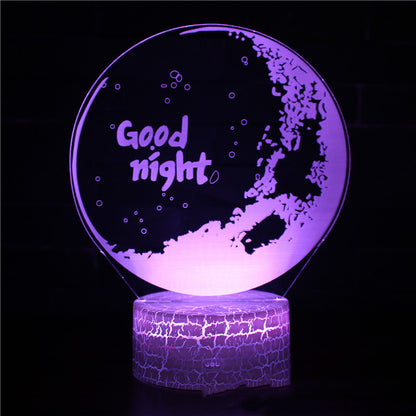 Creative 3D Light LED Bedside