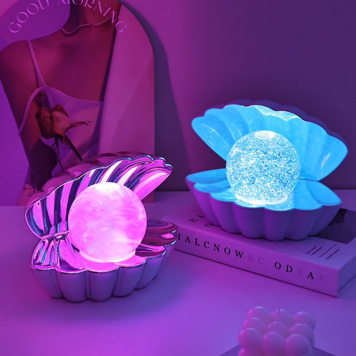 Neon Ambience Light Shell-shaped