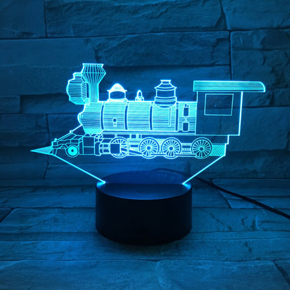 3D Locomotive Night Light