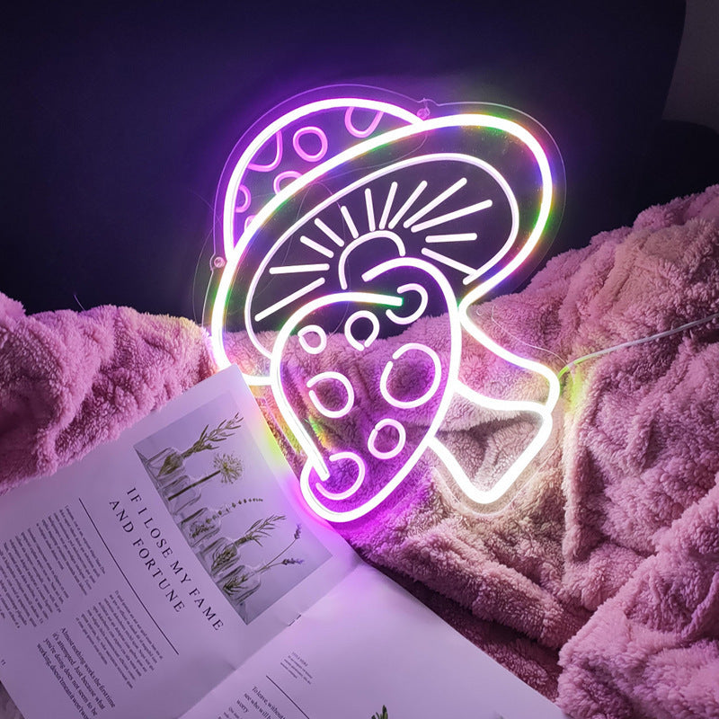 Mushroom Shape Backdrop Neon Light