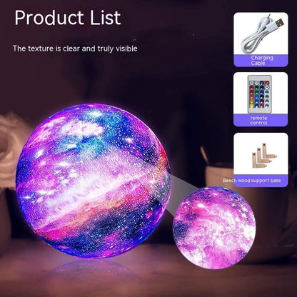 3D Moon Light Galaxy  Light