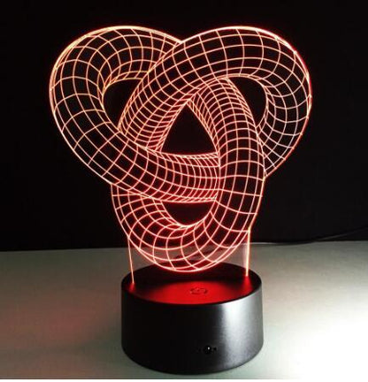 Knot 3D Optical LED Lamp