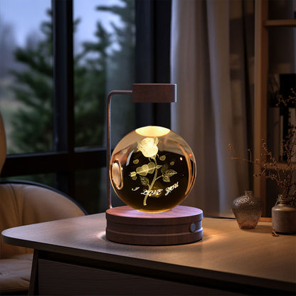 Crystal Ball Cosmic Night Lamp