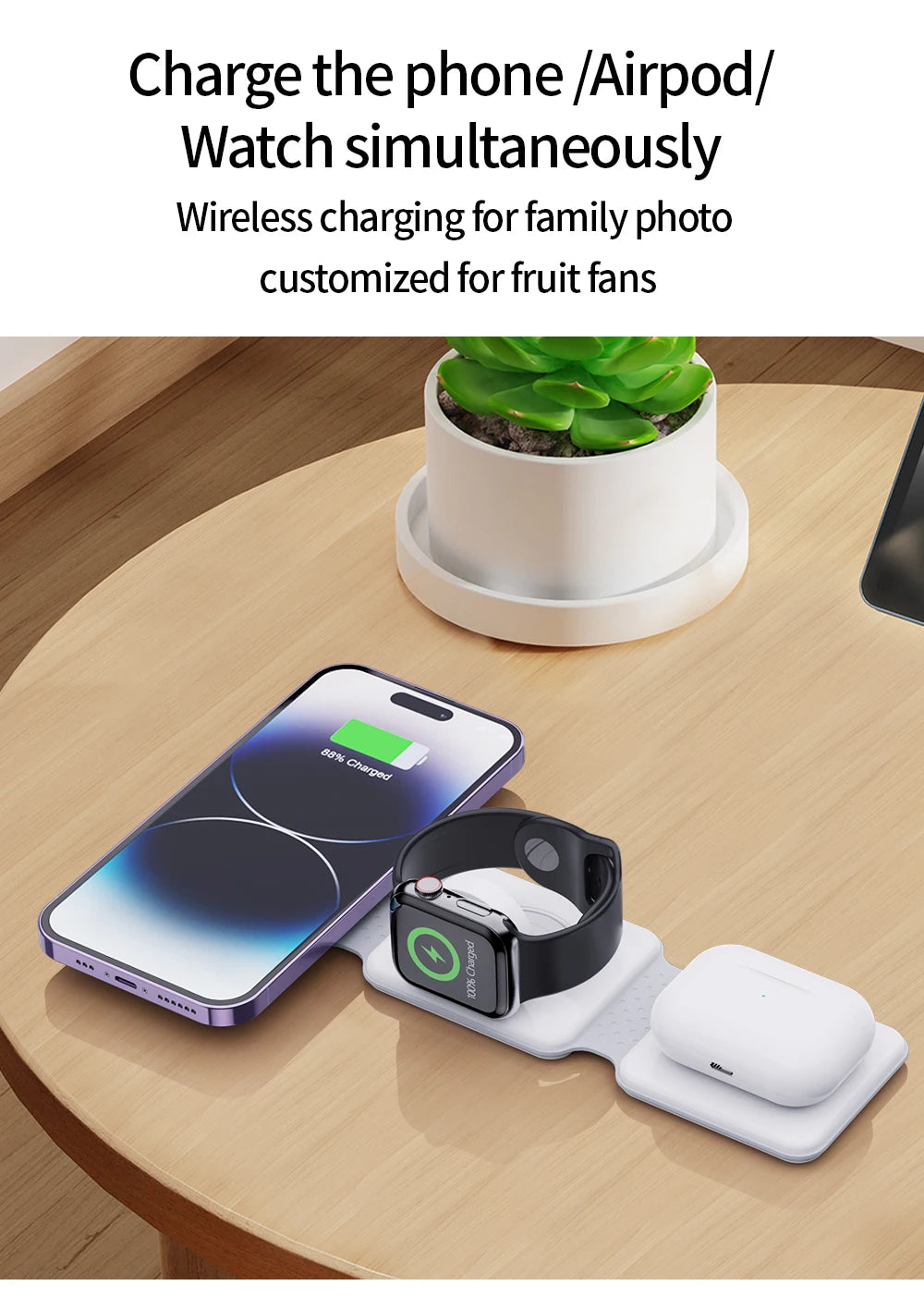 Magnetic Portable Wireless Charger Pad