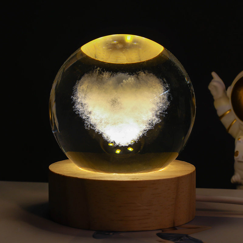 Luminous Crystal Ball Night Lamp