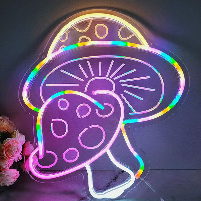 Mushroom Shape Backdrop Neon Light