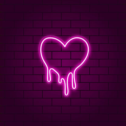 Melting Heart LED Neon Light