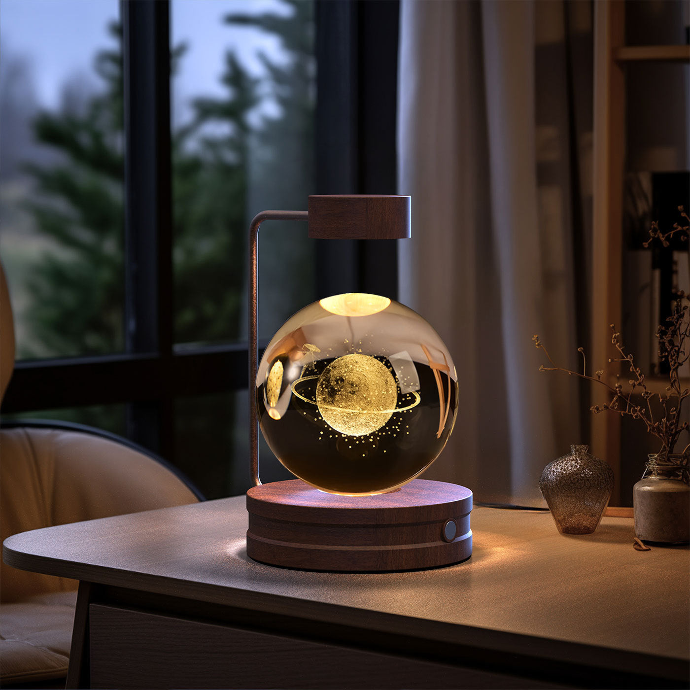 Crystal Ball Cosmic Night Lamp