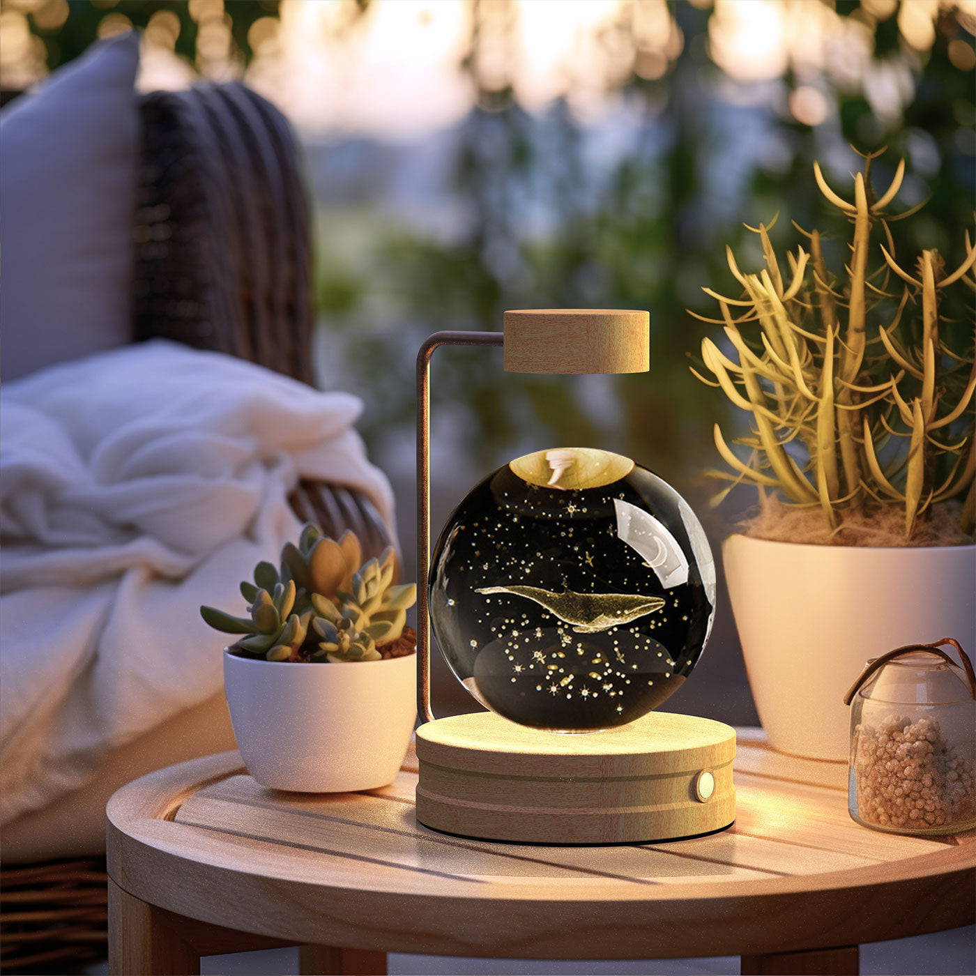 Crystal Ball Cosmic Night Lamp