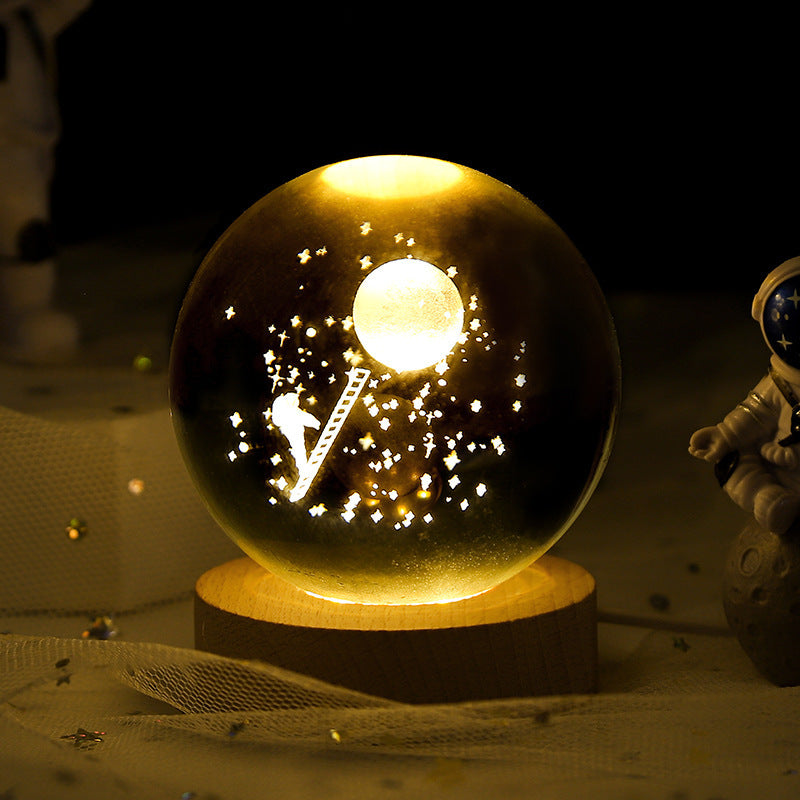 Luminous Crystal Ball Night Lamp