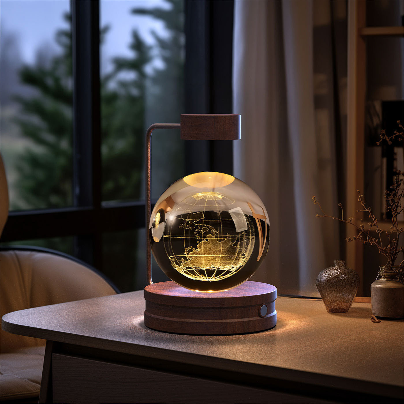 Crystal Ball Cosmic Night Lamp