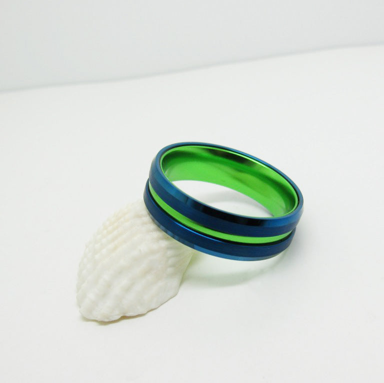 Couple Sand Blue Ring